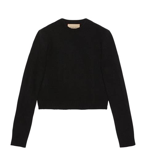 gucci cropped wool sweater